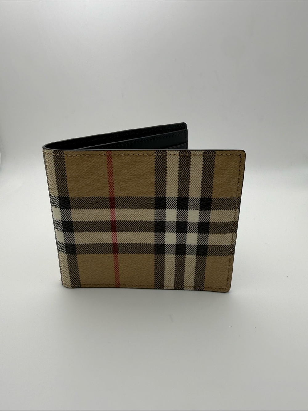 Burberry Checked Bi-Fold Wallet NWT